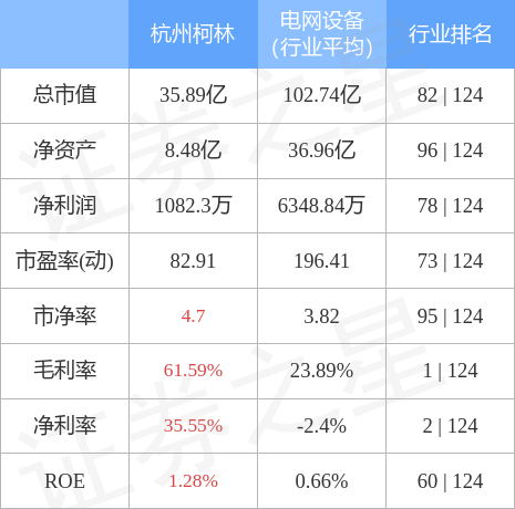 杭州柯林7月19日主力资金净买入13147万元