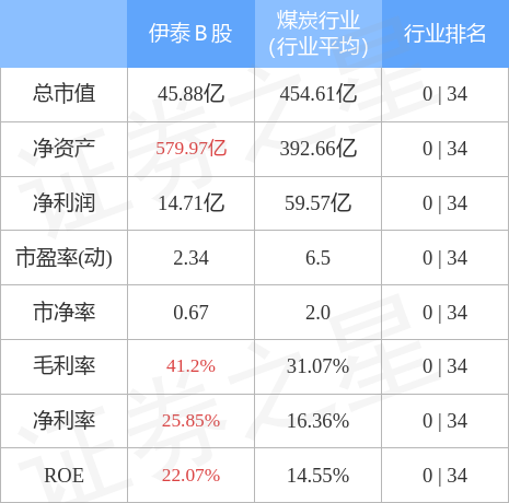 股票行情快报伊泰b股90094812月19日主力资金净卖出4112万元