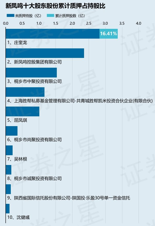 新凤鸣603225股东庄奎龙质押4040万股占总股本264