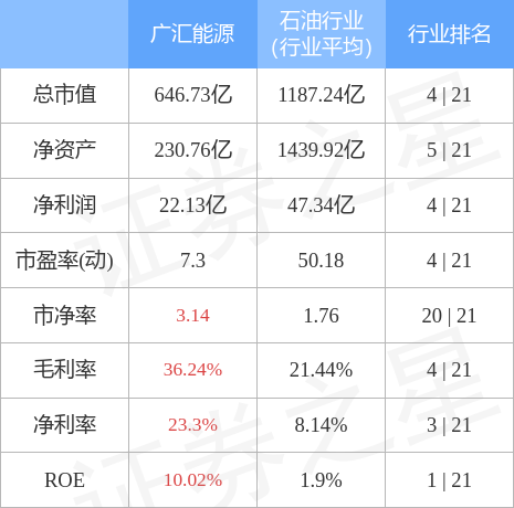 广汇能源6月21日主力资金净买入1.01亿元_股票频道_证券之星