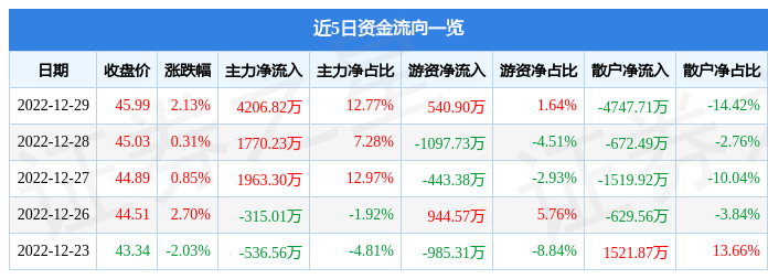 爱玛科技60352912月29日主力资金净买入420682万元