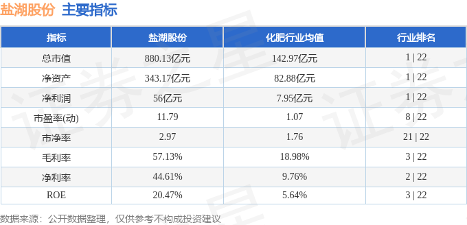 股票行情快报盐湖股份00079211月22日主力资金净卖出569588万元